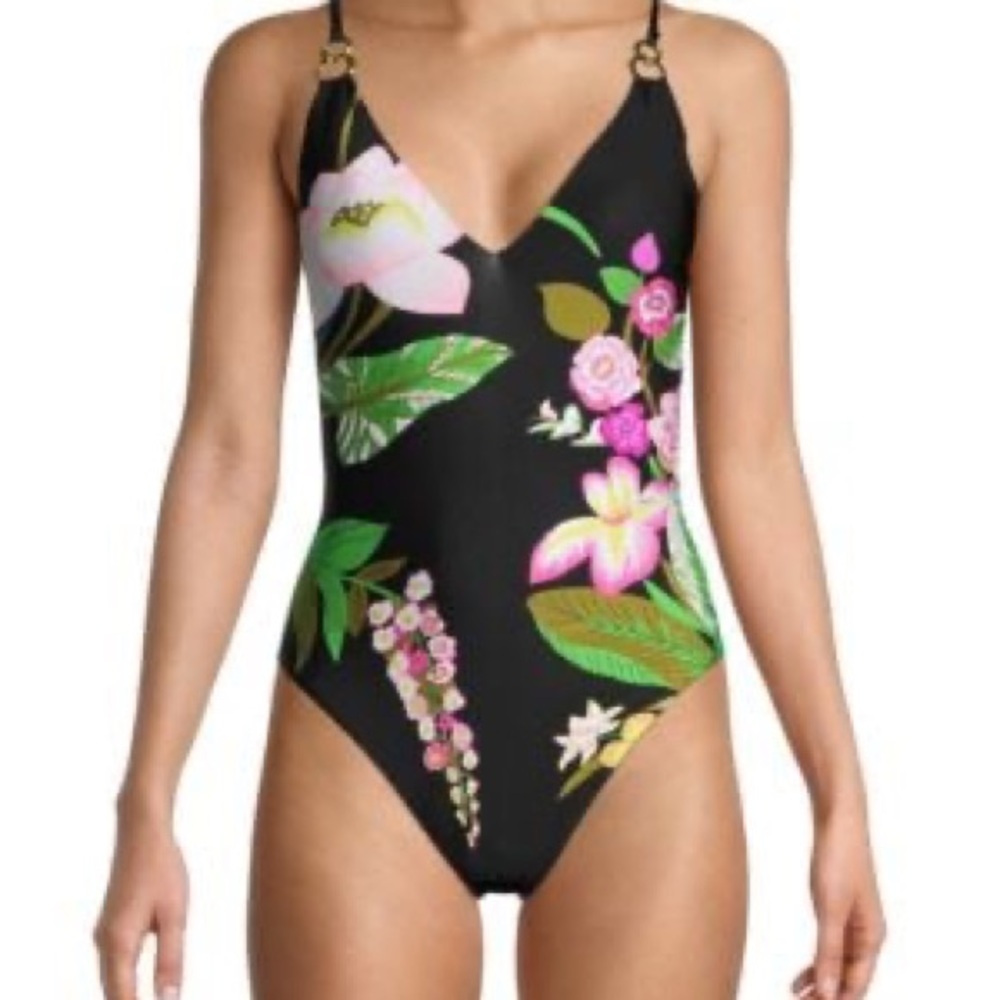 Trina Turk Moonlit Floral One-Piece Swimsuit